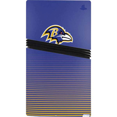 NFL Baltimore Ravens Breakaway PS5 Pro Console Skin